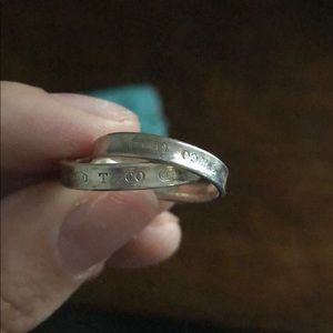 Intertwined silver Tiffany ring